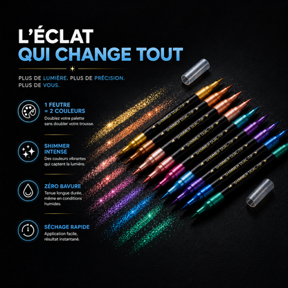 L'ÉCLAT'ART™ — Feutres Shimmer Pailletés